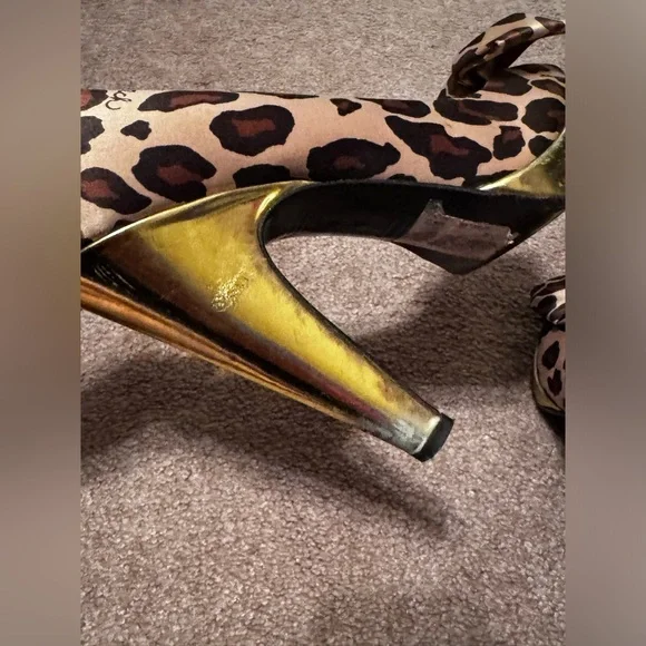Coach Daisy Leopard Print Peep-Toe Heels✨VTG - Picture 11 of 16